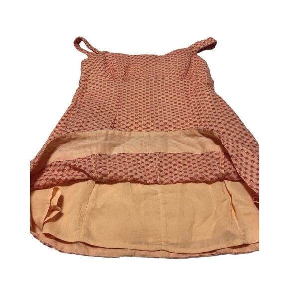 Free People Berry Kiss Midi Dress S Orange Floral Boho Off Shoulder NWT - Picture 6 of 11